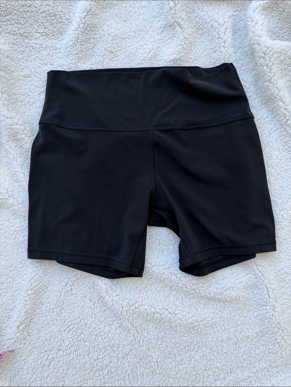 Lululemon Women's Black High-Waist Performance Shorts